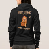 QA Tester Katzen Humor Hoodie (Rückseite)