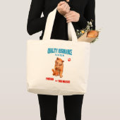QA Tester Katzen Humor Jumbo Stoffbeutel (Vorderseite (Produkt))