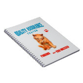 QA Tester Katzen Humor Notizblock (Rechte Seite)