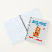 QA Tester Katzen Humor Notizblock (Innenseite)