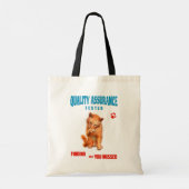 QA Tester Katzen Humor Tragetasche (Rückseite)