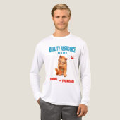 QA Tester Katzen Humor Tri-Blend Shirt (Vorderseite komplett)