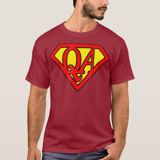 QA Tester Super Hero Software Engineer - Geschenk T-Shirt (Vorderseite)