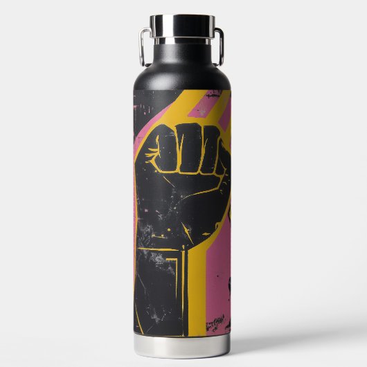 QAA Resist Antisemitismus Thermal Trinkflasche (Vorderseite)