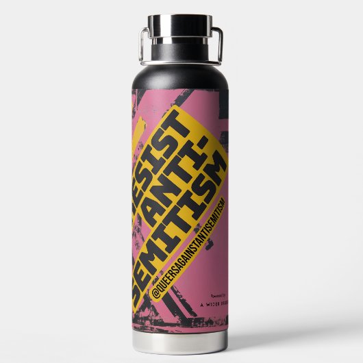 QAA Resist Antisemitismus Thermal Trinkflasche (Rückseite)