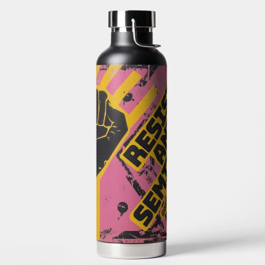 QAA Resist Antisemitismus Thermal Trinkflasche (links)