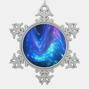 Qaanaaq - Nordlicht Schneeflocken Zinn-Ornament