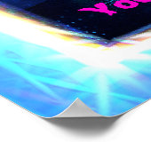 Qaanaaq - Northern Lights Poster (Ecke)