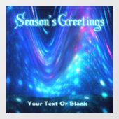 Qaanaq - Grußkarte der Saison Fensteraufkleber (Blatt)