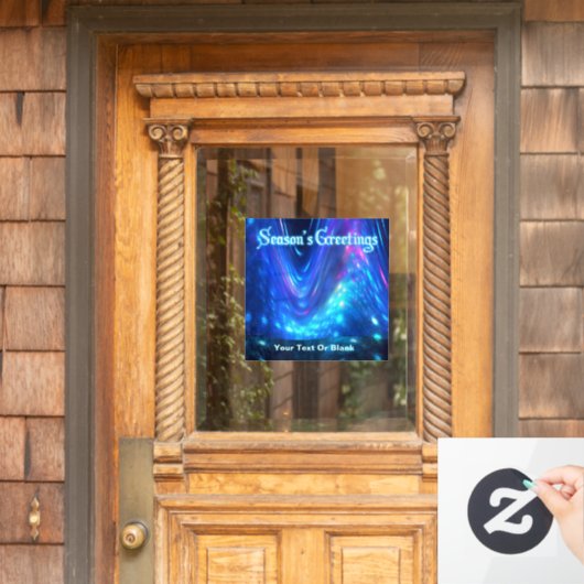 Qaanaq - Grußkarte der Saison Fensteraufkleber (Haustür)