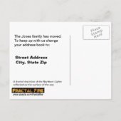 Qaanaq - Nordlichter Ankündigungspostkarte (Rückseite)