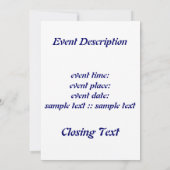 Qaanaq - Nordlichter Einladung (Rückseite)