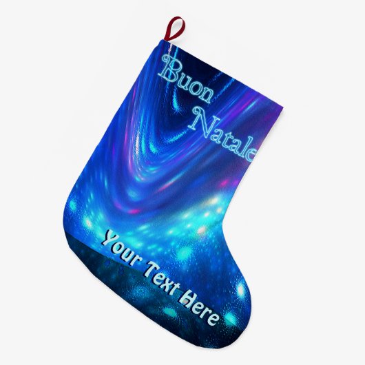 Qaanaq - Nordlichter Großer Weihnachtsstrumpf (Vorderansicht (hängend))