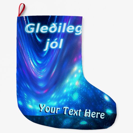 Qaanaq - Nordlichter Großer Weihnachtsstrumpf (Vorderseite)