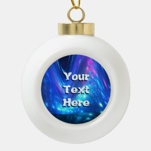 Qaanaq - Nordlichter Keramik Kugel-Ornament