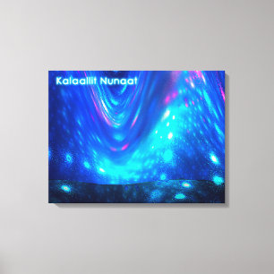 Qaanaq - Nordlichter Leinwanddruck