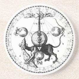 Qabalah Mandala Sandstein Untersetzer