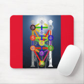 Qabalistischer Baum Diagramm des Lebens Kabbalah Mousepad (Mit Mouse)