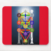 Qabalistischer Baum Diagramm des Lebens Kabbalah Mousepad (Vorne)