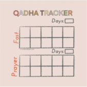 Qadha Days Tracking Sticker (Vorderseite)