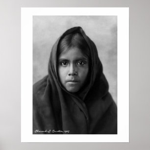 Qahatika Girl von Edward S. Curtis 16 x 20 Poster