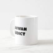 Qahwah Addict Funny Arabisch Kaffeetasse (Vorderseite Links)