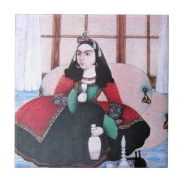Qajar Malerei Fliese