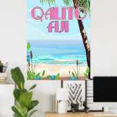 Qalito Fiji Reiseplakat Poster (Heimbüro)