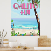 Qalito Fiji Reiseplakat Poster (Küche)