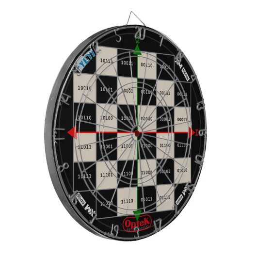 QAM32 Dart Board Optek Dartscheibe (Vorderseite Links)