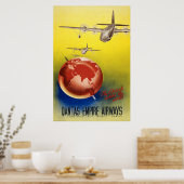 Qantas Empire Airways Poster (Küche)