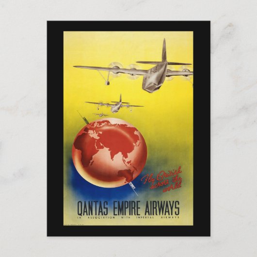 Qantas Empire Airways Postkarte (Vorderseite)