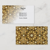 Qarawiyin Moschee Geometrisches Muster 1 Holz Visitenkarte (Vorne/Hinten)