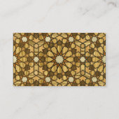 Qarawiyin Moschee Geometrisches Muster 1 Holz Visitenkarte (Rückseite)