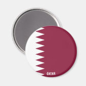 Qatar Flag Charming Patriotic Magnet (Vorderseite/Rückseite)