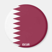 Qatar Flag Charming Patriotic Magnet (Vorne)