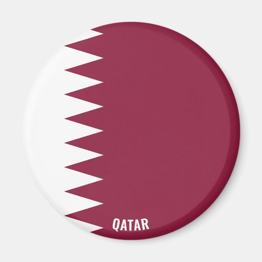 Qatar Flag Charming Patriotic Magnet (Vorne)