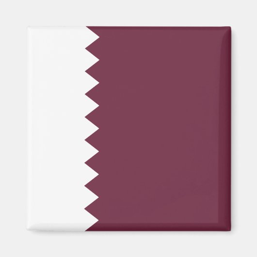Qatar Flag Magnet (Vorne)