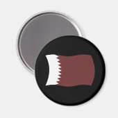 Qatar Flag Magnet (Vorderseite/Rückseite)