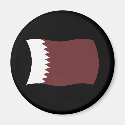 Qatar Flag Magnet (Vorne)