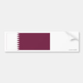 Qatar-Flagge Autoaufkleber (Vorne)
