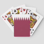 Qatar-Flagge Spielkarten (Rückseite)
