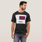 Qatar-Flagge T-Shirt (Vorne ganz)