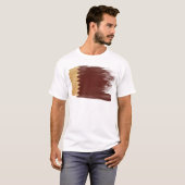 Qatar-Flagge T-Shirt (Vorne ganz)
