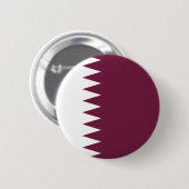 Qatar-Flaggen-Knopf Button (Vorne & Hinten)