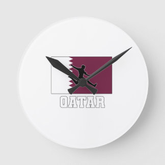Qatar Football Football National Team Runde Wanduhr