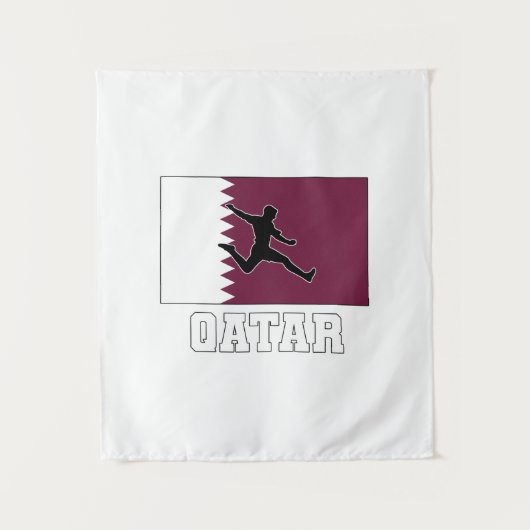 Qatar Football Football National Team Wandteppich (Vorderseite)