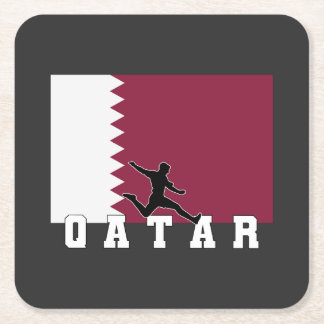 Qatar Football Soccer | Qatar National Team Rechteckiger Pappuntersetzer
