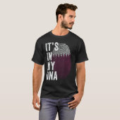 Qatar It's In My DNA Cute Qatari Fingerprint Qatar T-Shirt (Vorne ganz)