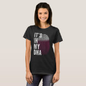 Qatar It's In My DNA Cute Qatari Fingerprint Qatar T-Shirt (Vorne ganz)